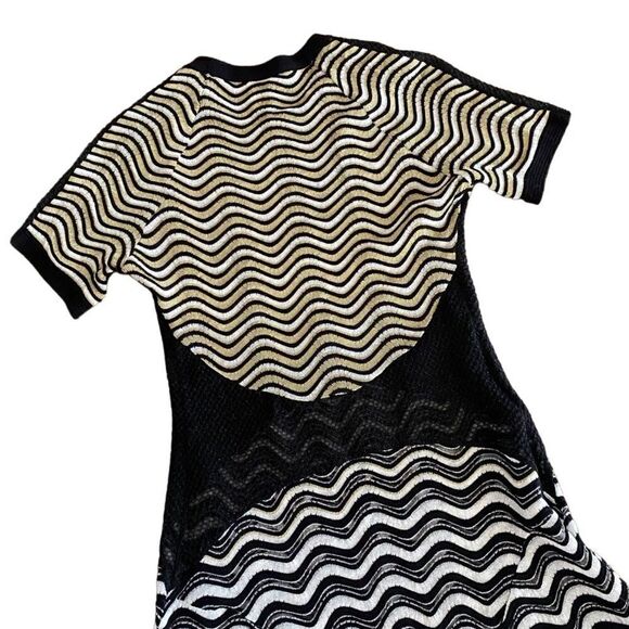 Vintage Missoni Dress Zig Zag Short Sleeve 40 - Picture 6 of 7